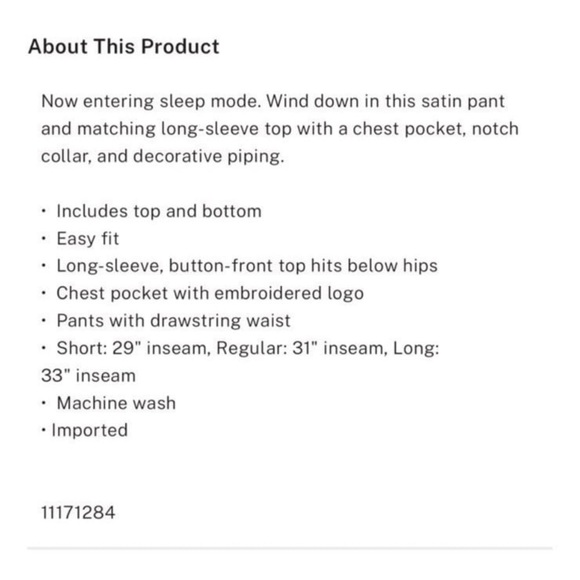 Victoria ’s secret satin long sleeve pj’s set pink signature logo XXL - Picture 7 of 8